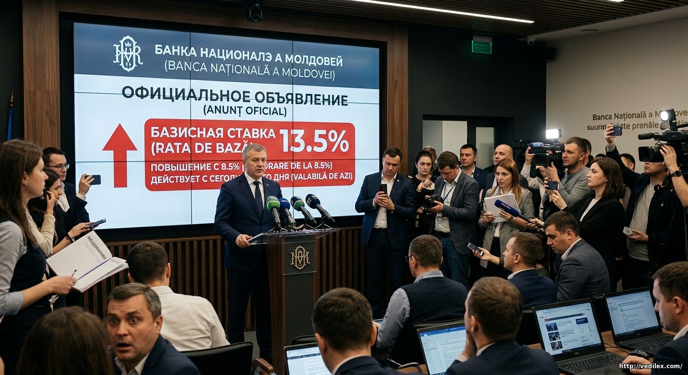Национальный банк Молдовы повысил базисную ставку для стабилизации курса лея