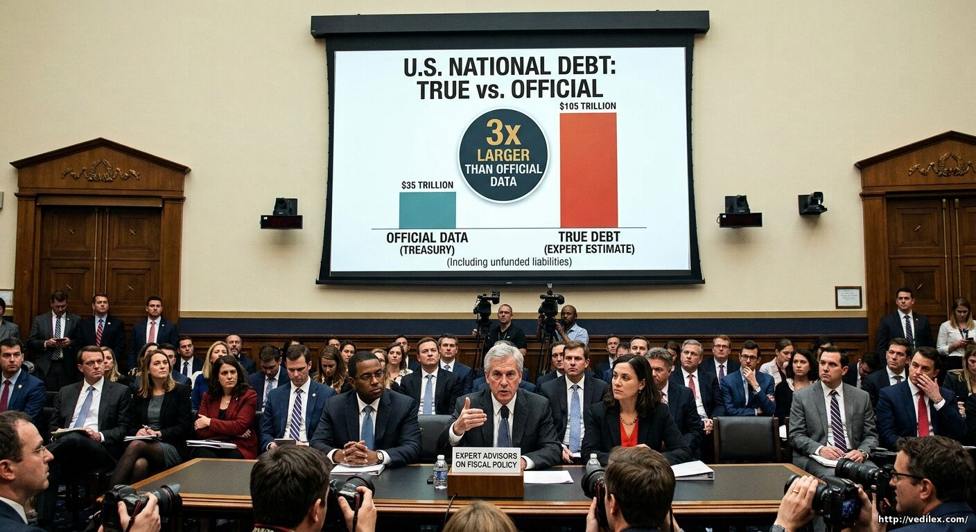Реальный объем государственного долга США с учетом необеспеченных обязательств