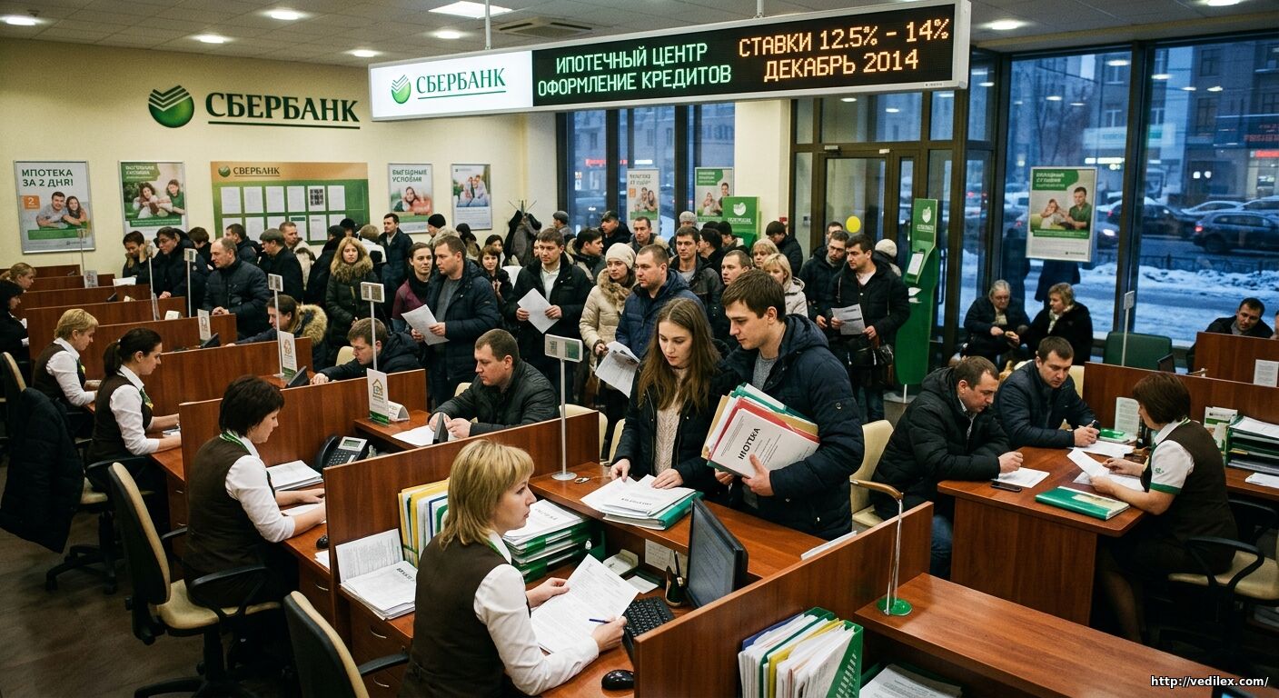 Графики роста ипотечного кредитования и выдачи кредитов банками в 2014 году
