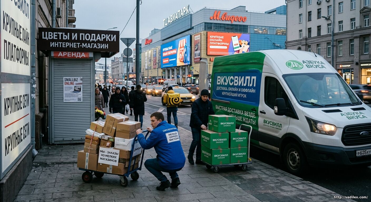 Конкуренция крупных офлайн-ретейлеров и онлайн-магазинов на российском рынке