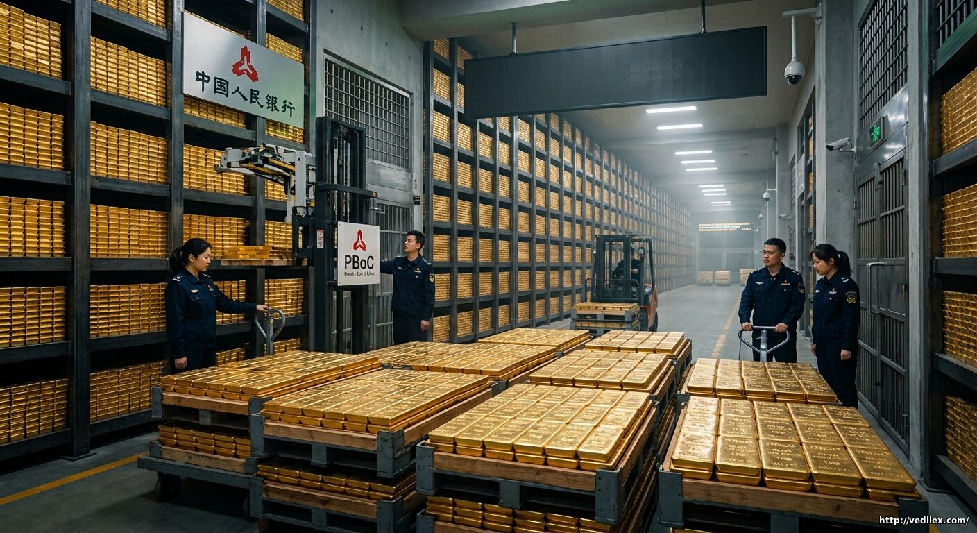 Китай наращивает золотые резервы для укрепления позиций юаня на мировой арене