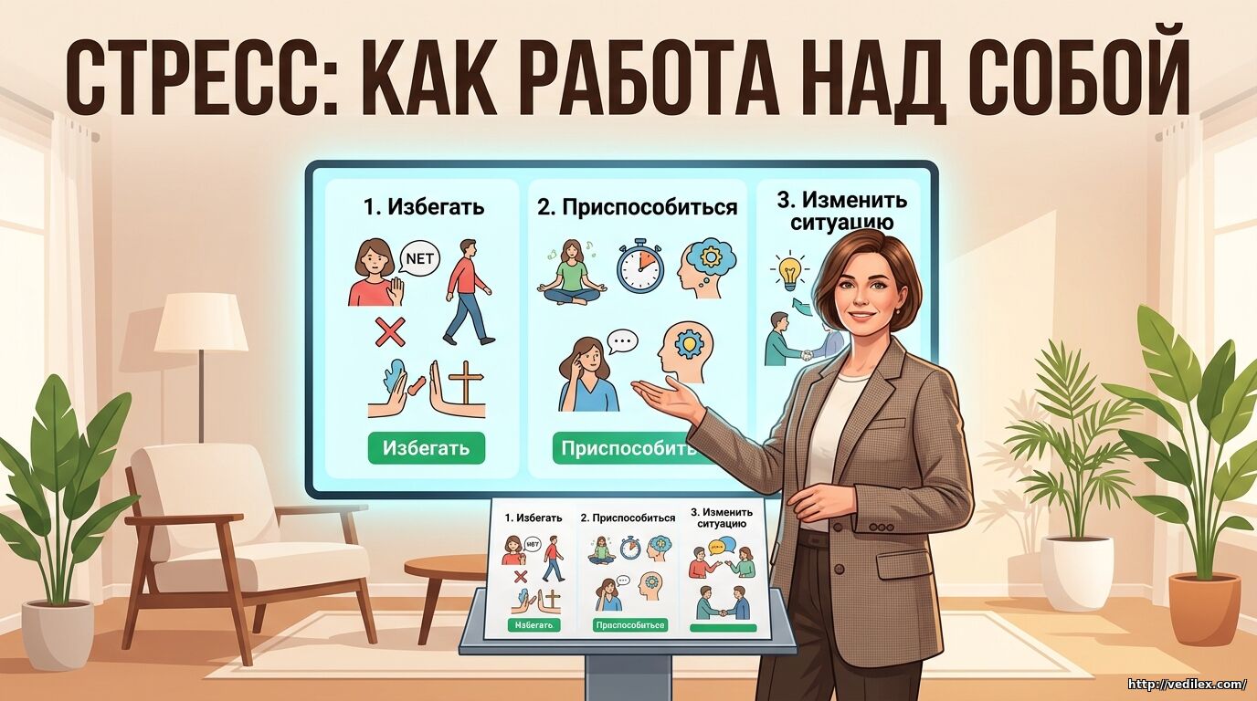 Управление стрессом и методы работы над собой: избегать, изменять или приспосабливаться